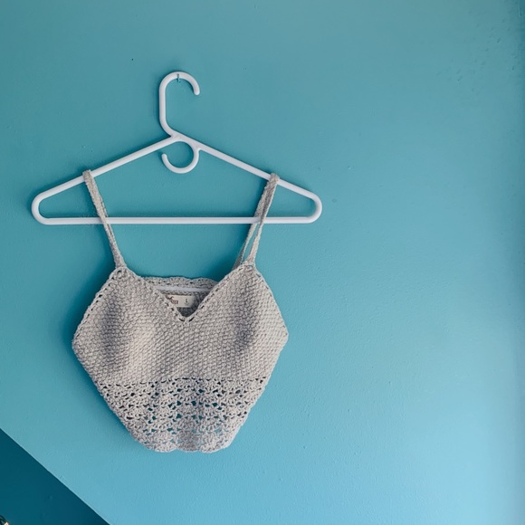 Hollister Tops - Crochet Crop Top